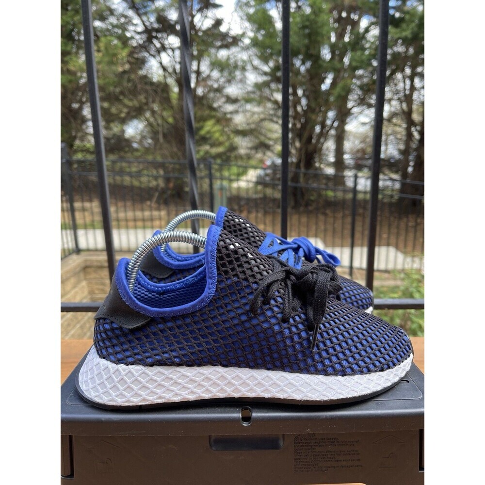 Adidas Original Deerupt Runners Blue Black Trainers Size 7 - B41764 (No Box)